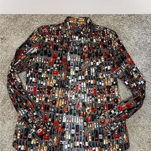 Paisley & Gray Multicolor Bottle Print Men's Shirt